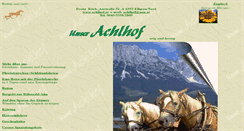 Desktop Screenshot of achlhof.at