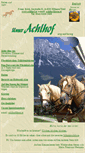Mobile Screenshot of achlhof.at